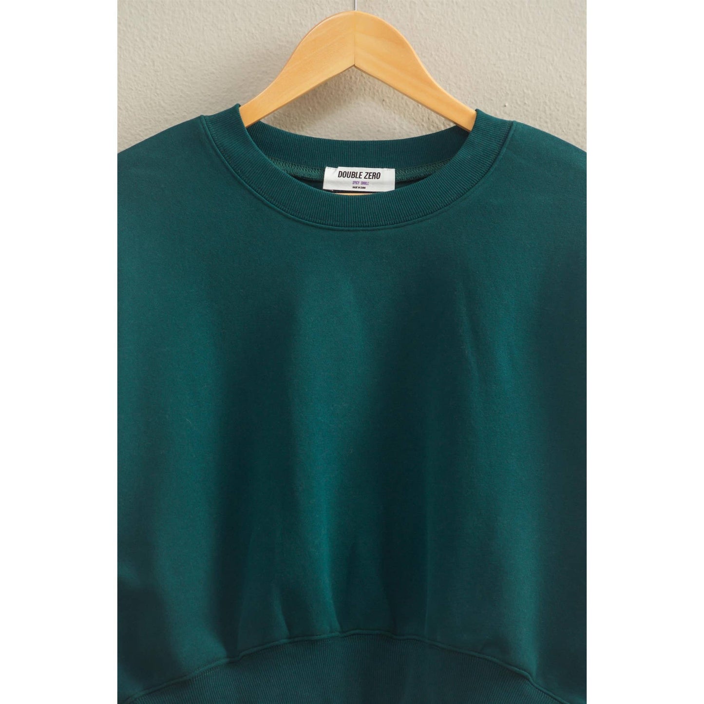 every day long sleeve cropped sweatshirt