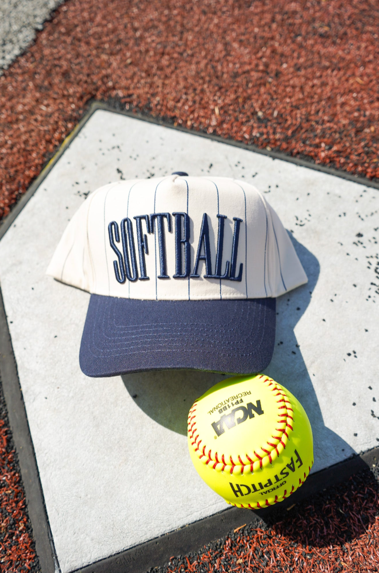 Softball - Striped Trucker Hat