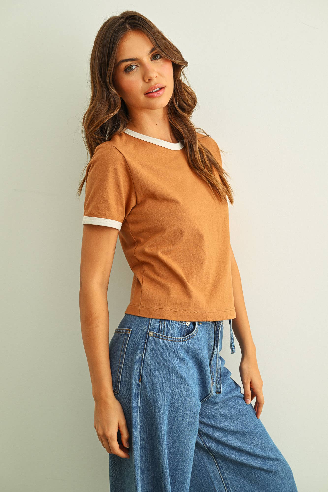 Short Sleeve Ringer Top