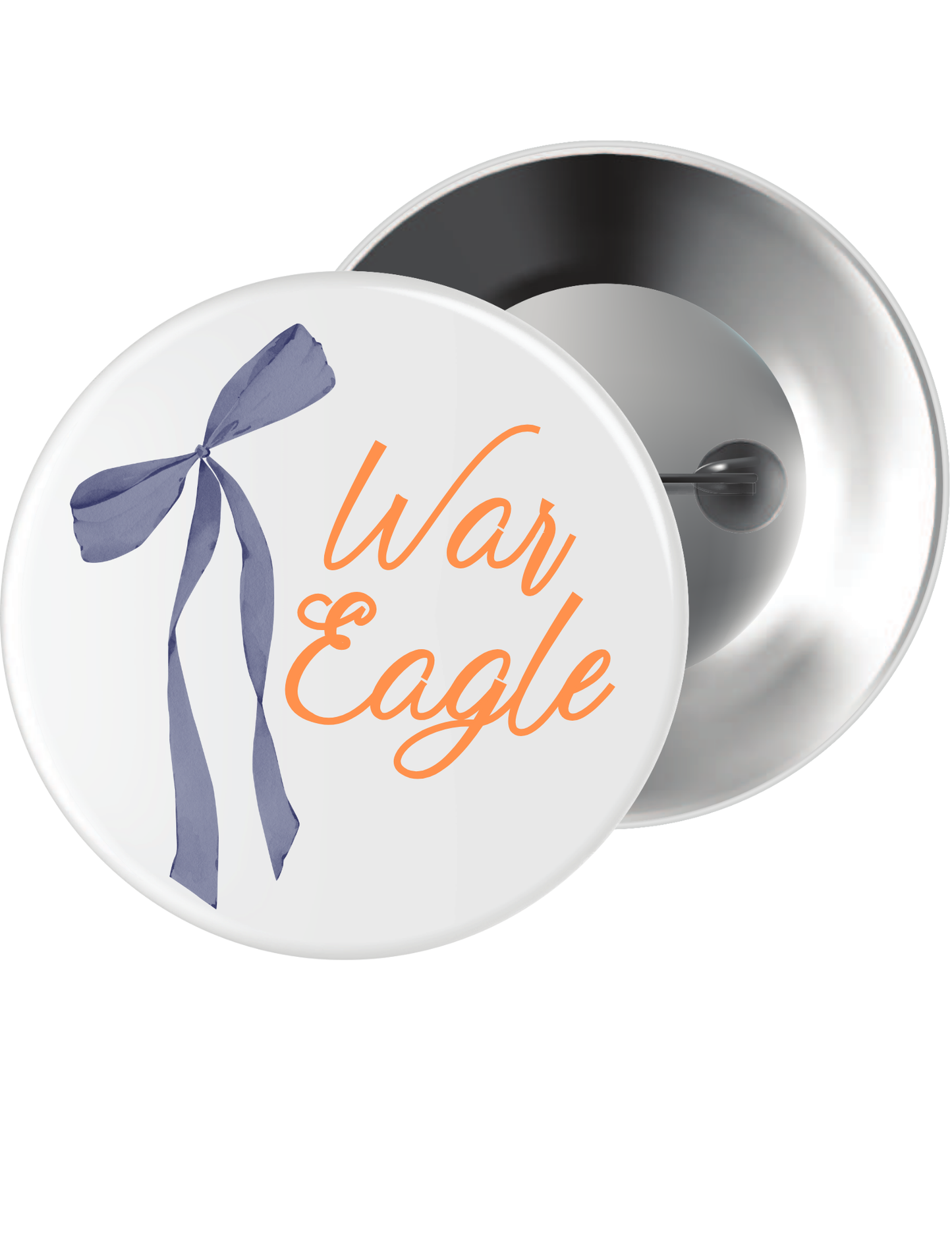 Auburn | War Eagle Bow Button Pin