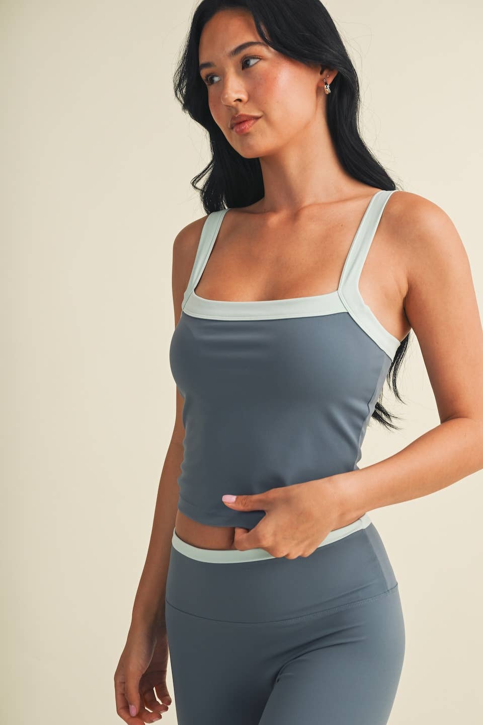 Contrast Block Tank Top