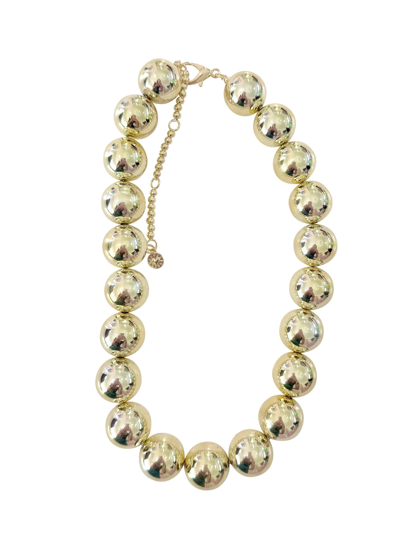 Bailey Chunky Beaded Necklace- Gold