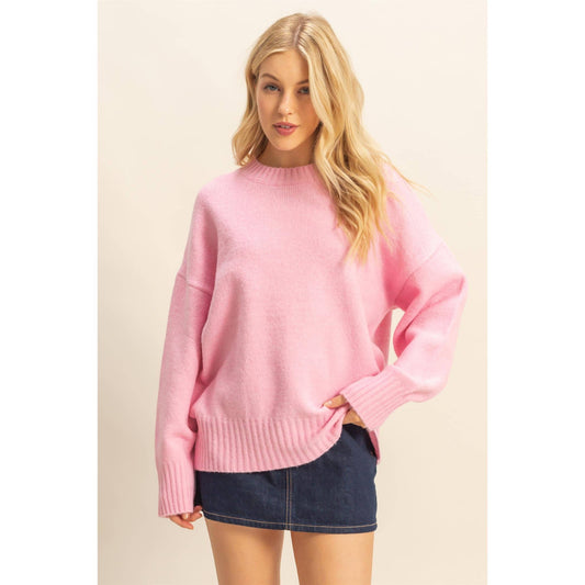 oversized drop shoulder sweater