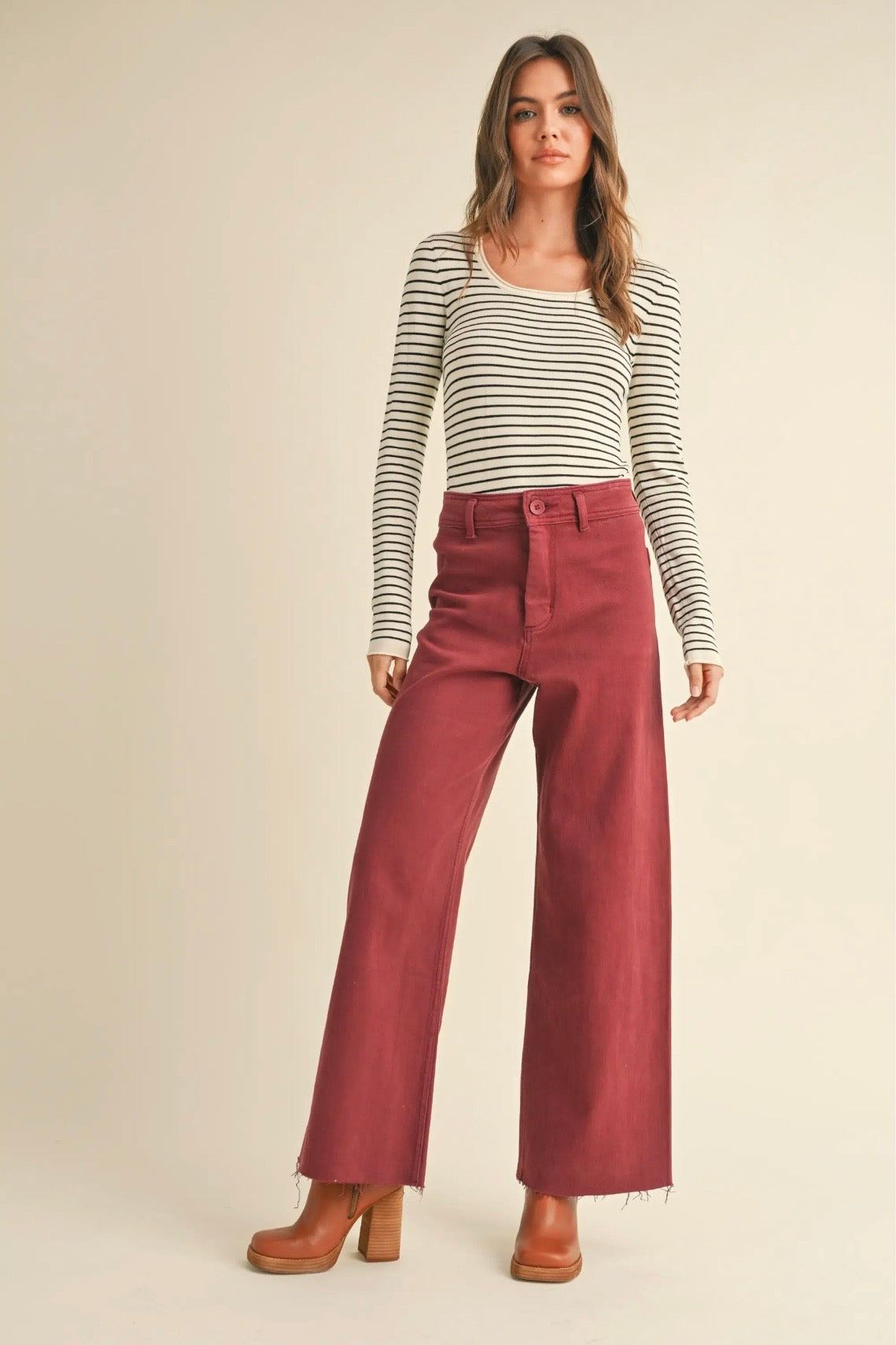 Straight Wide Leg Denim