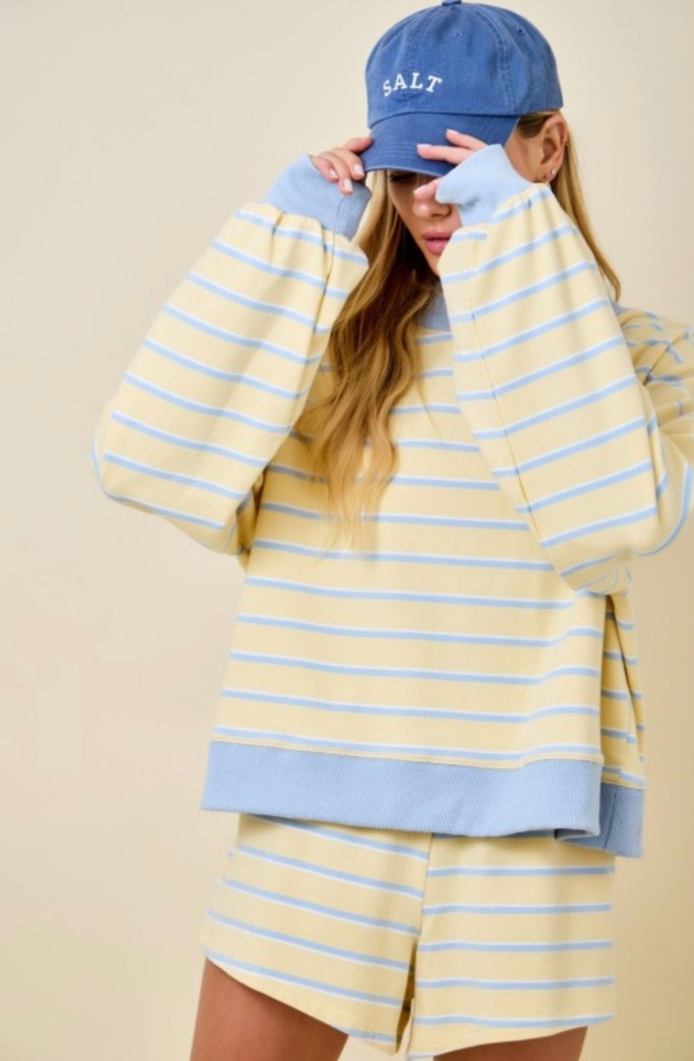 Sunny Striped Mockneck Set