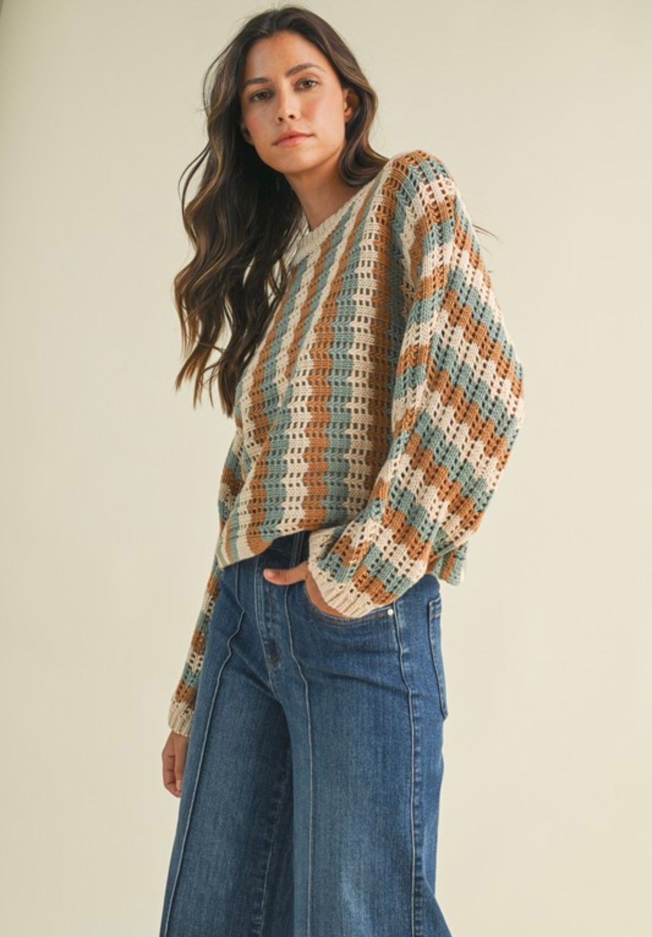 Striped Dolman Sweater