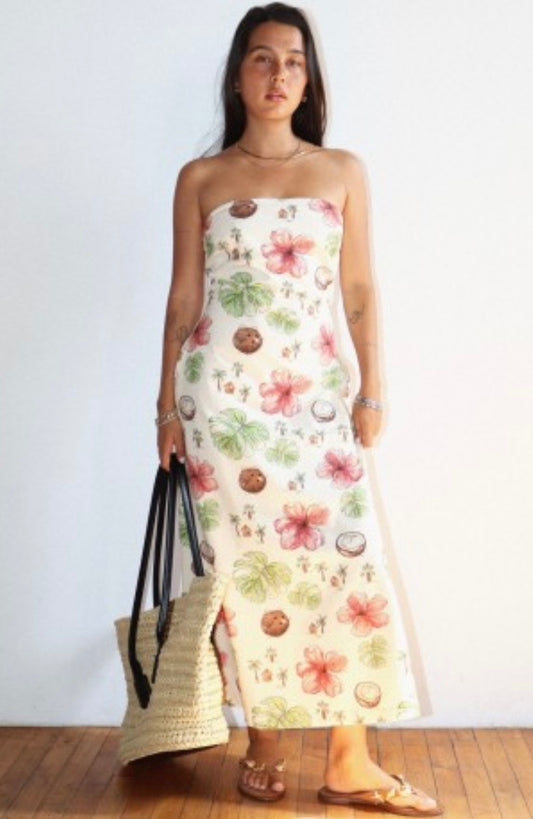 Coconut Strapless Dress