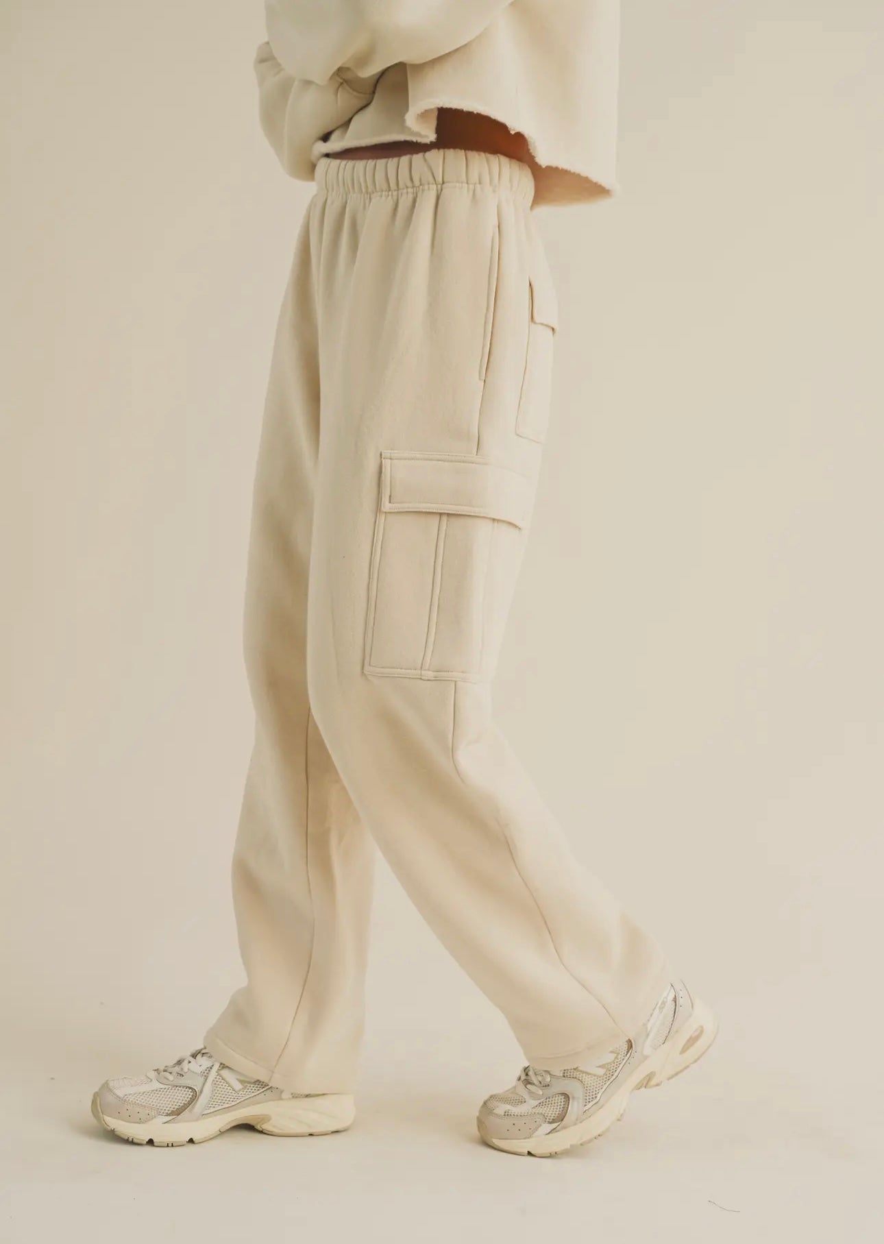 Cargo wide leg pants