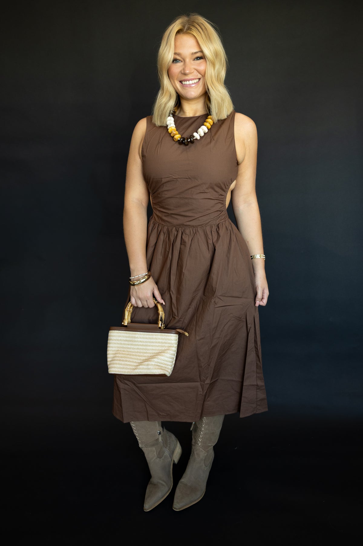 Woven Bucket Bag