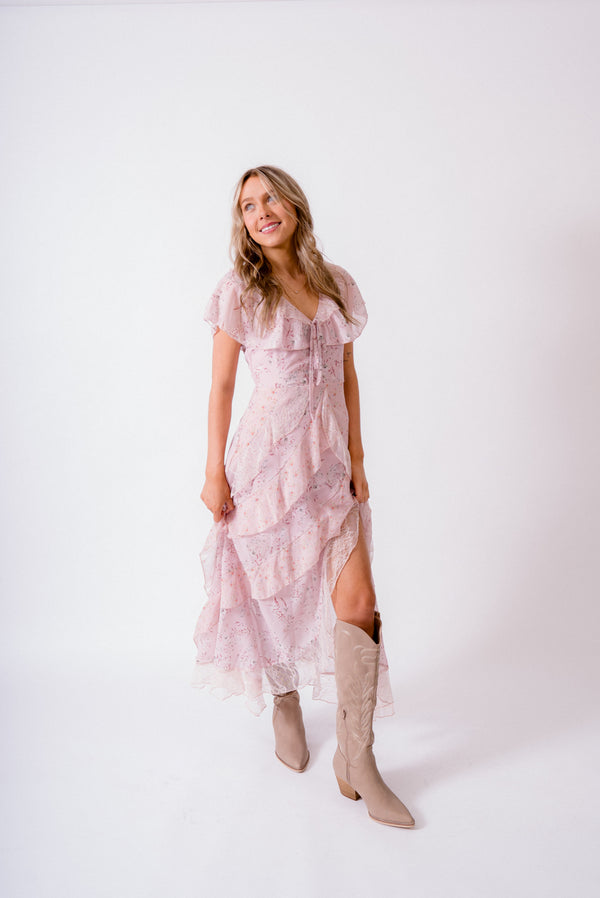 Floral Ruffle Tiered Maxi Dress