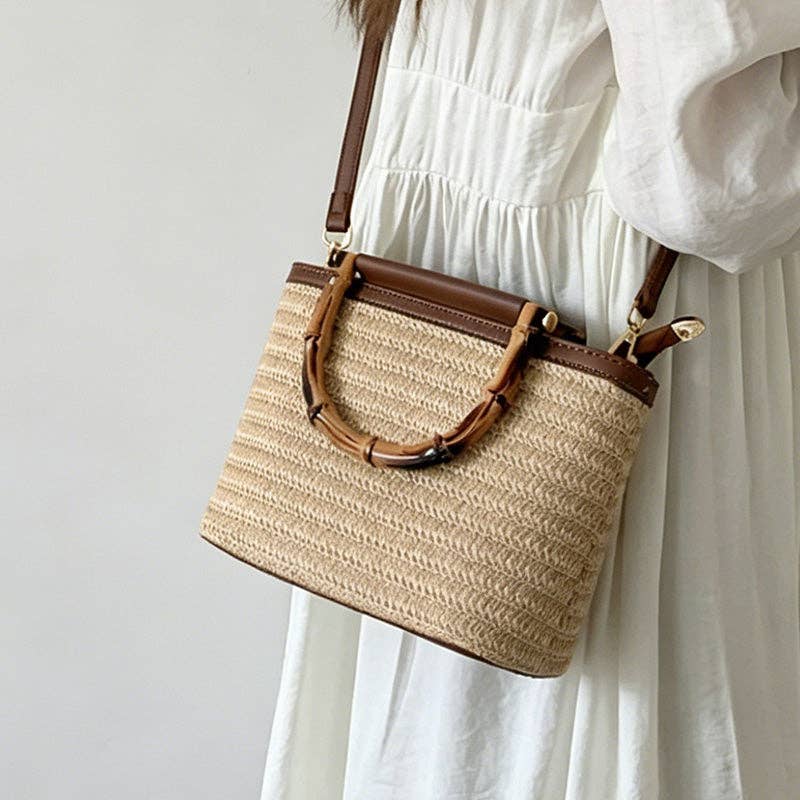 Woven Bucket Bag