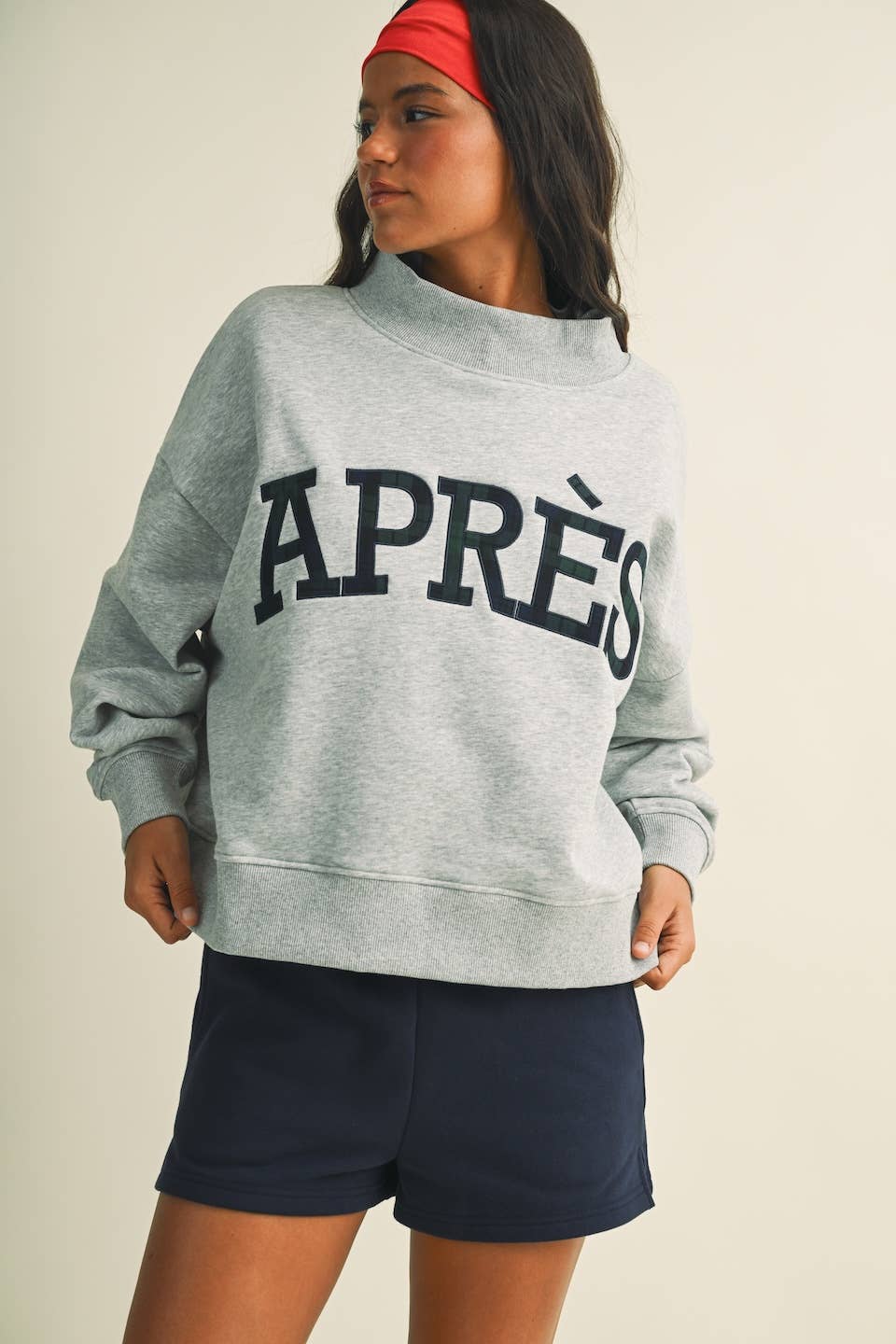 Après Oversized Mock Neck Sweatshirt