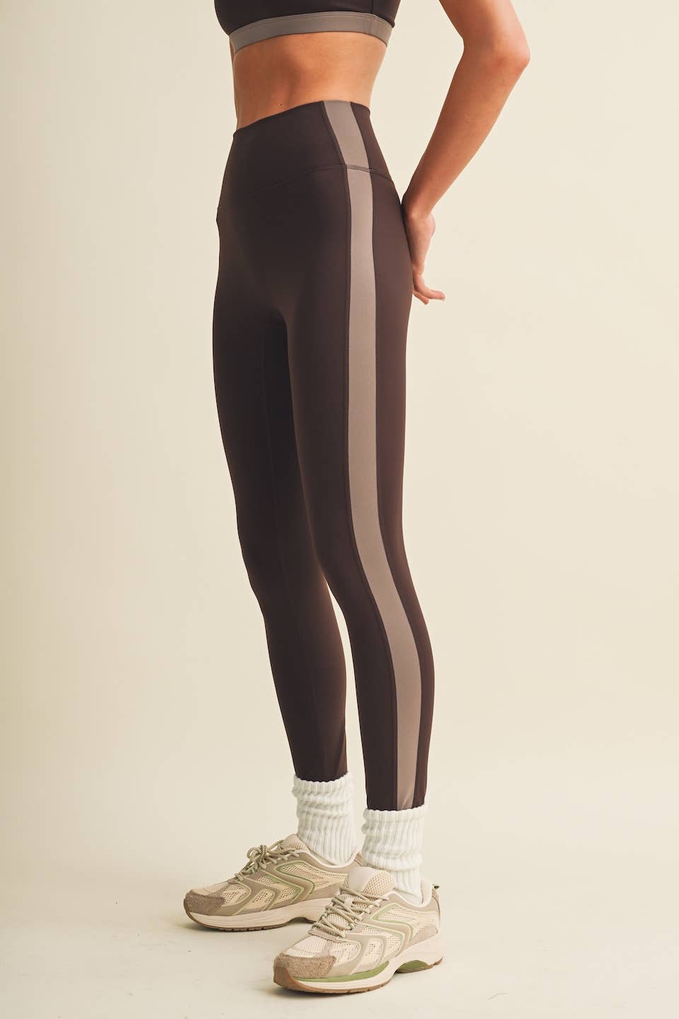 Side Contrast Block Legging