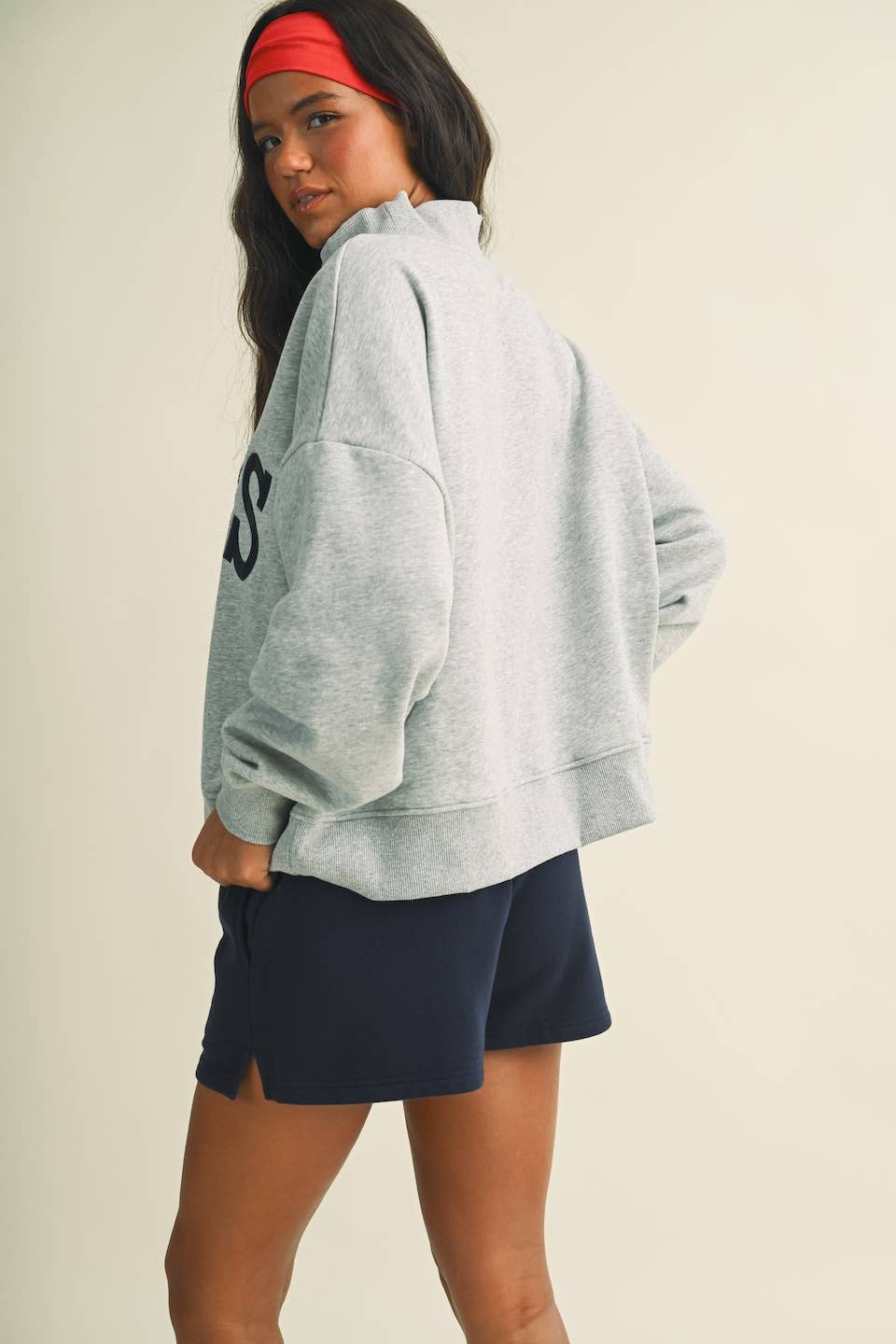 Après Oversized Mock Neck Sweatshirt
