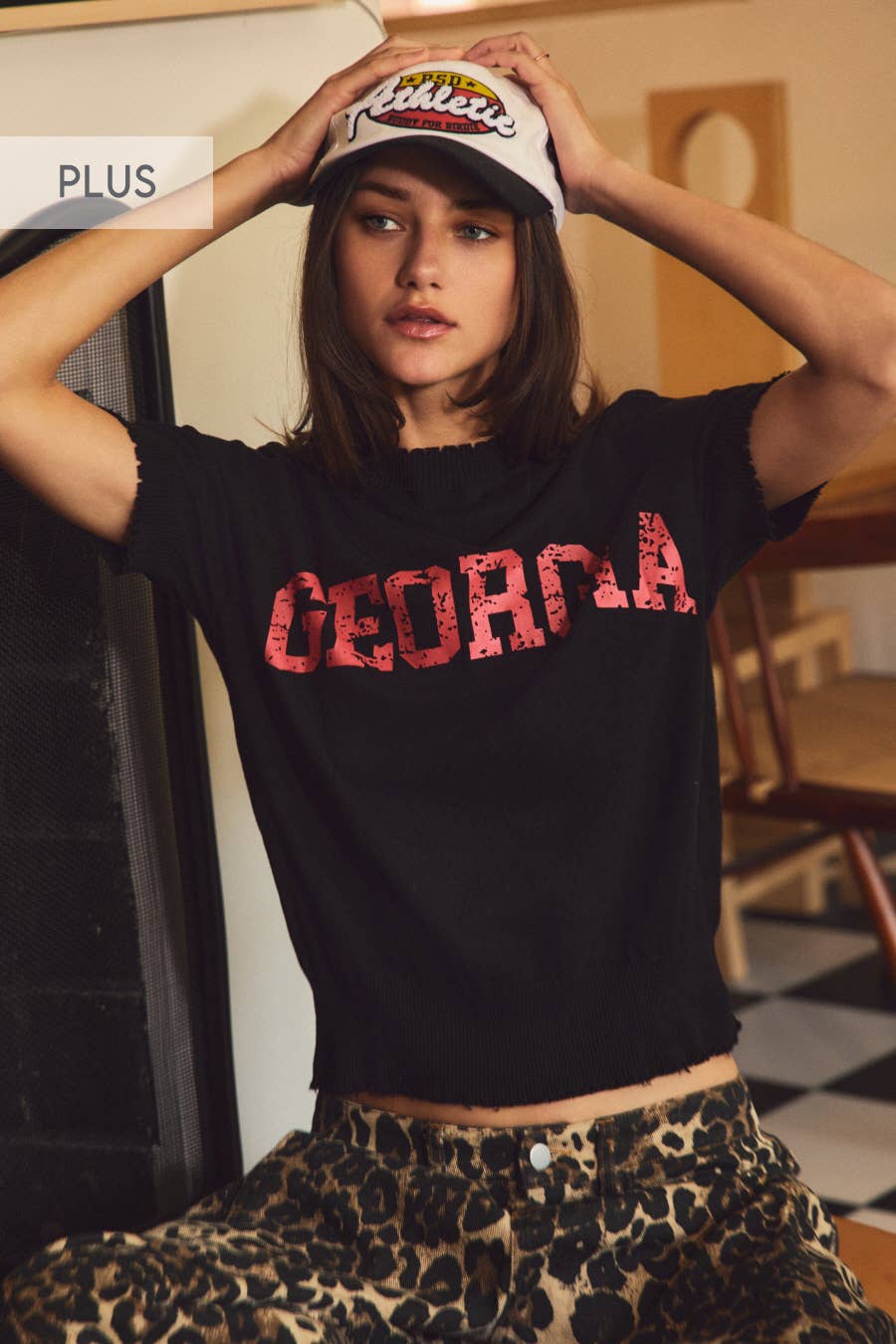 Georgia | Plus Game Day Sweater Knit Top