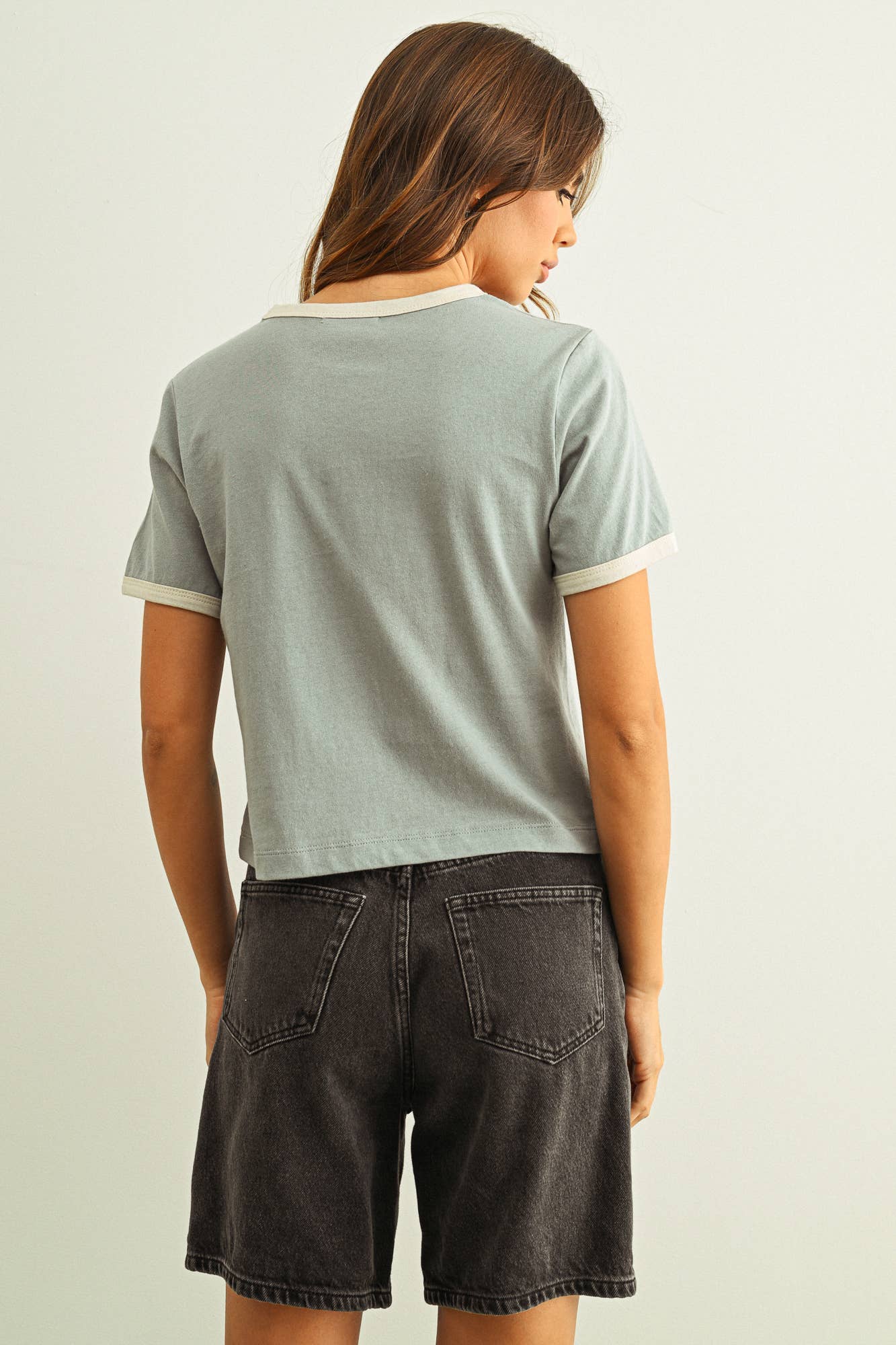 Short Sleeve Ringer Top