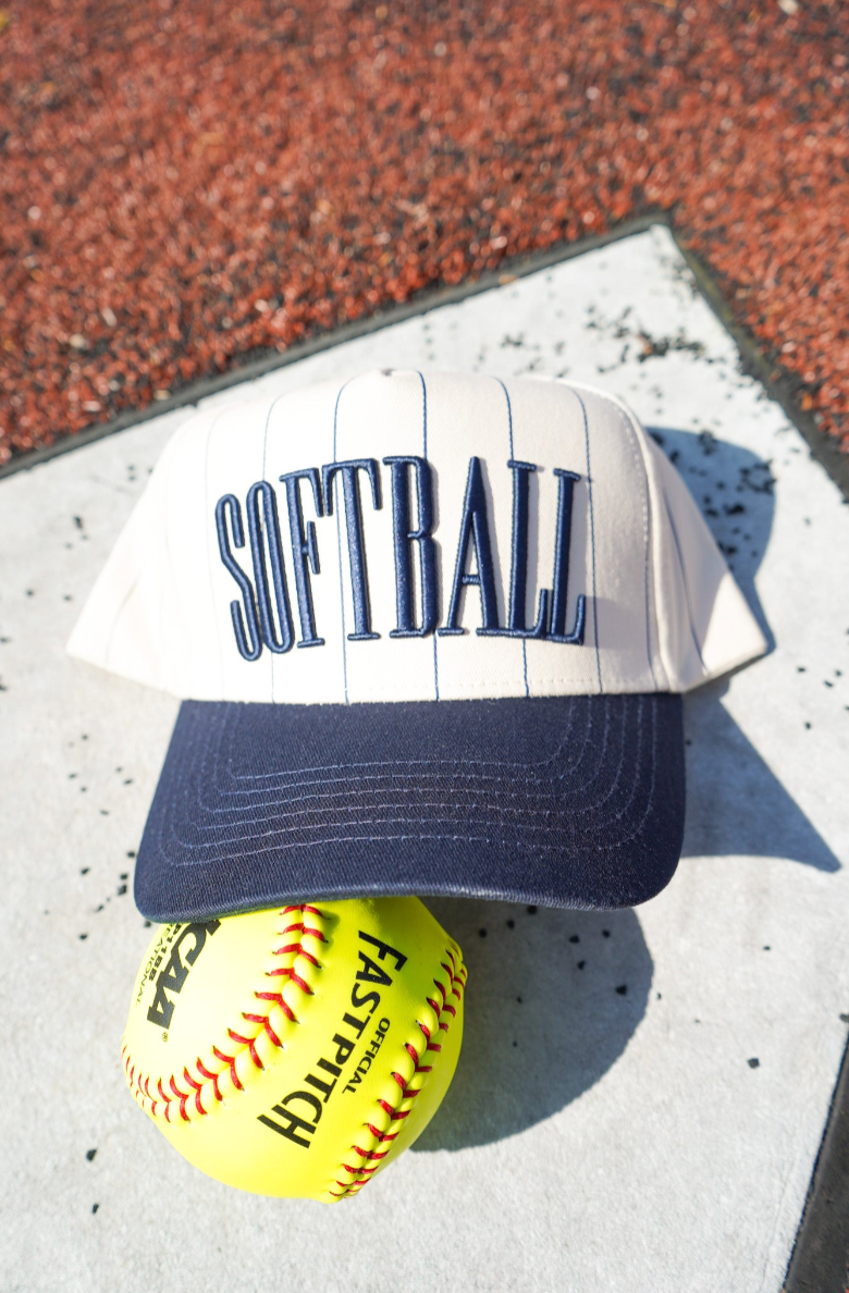 Softball - Striped Trucker Hat