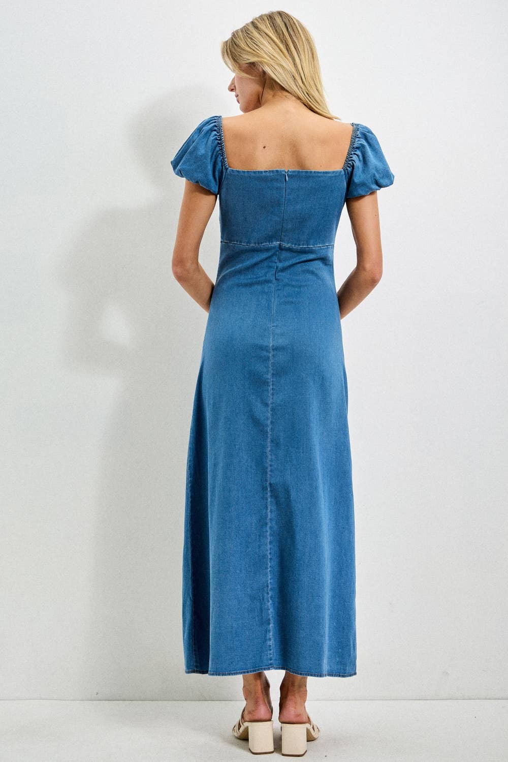 Bubble Sleeve MIDI Dress