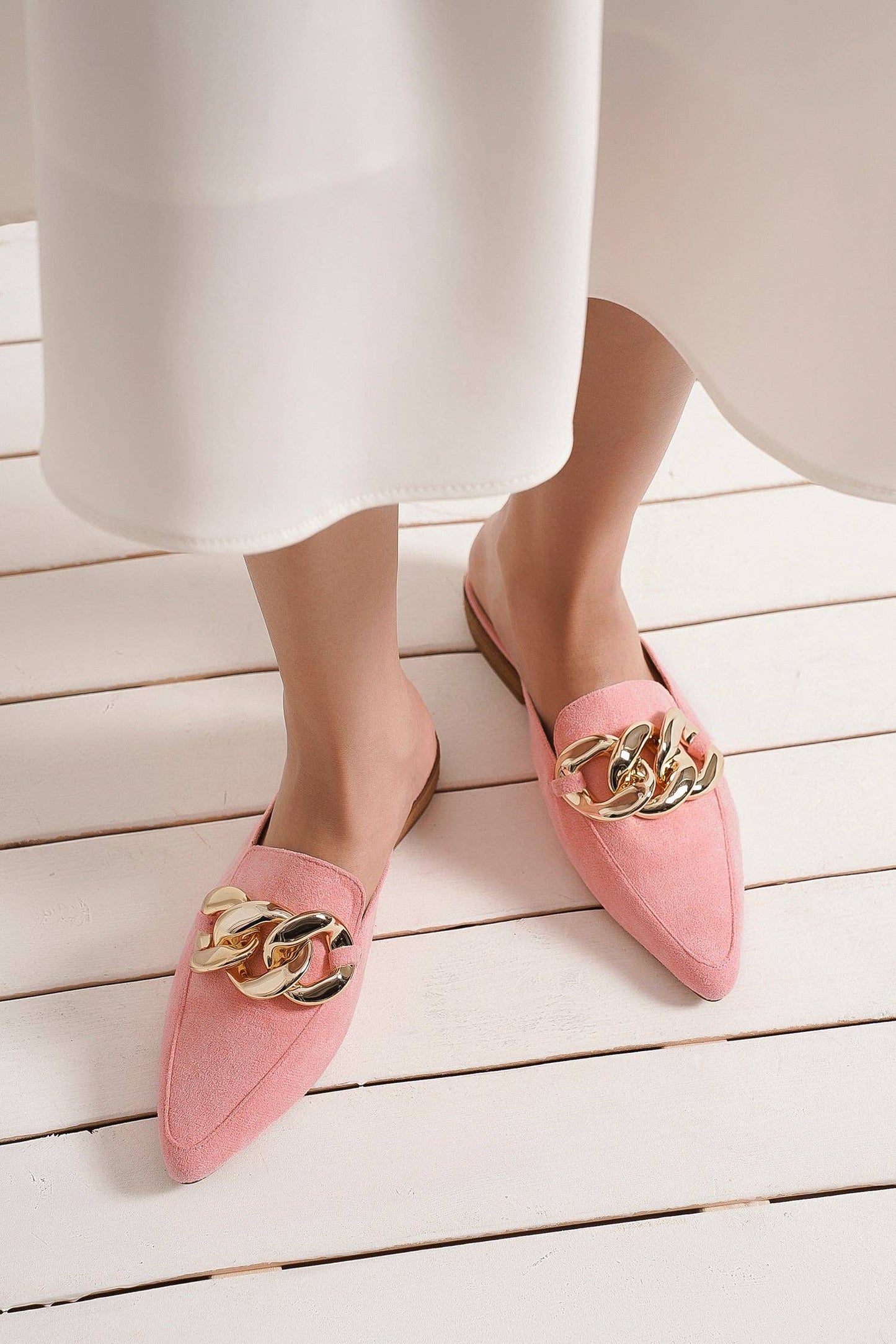 Chain Detail Mules