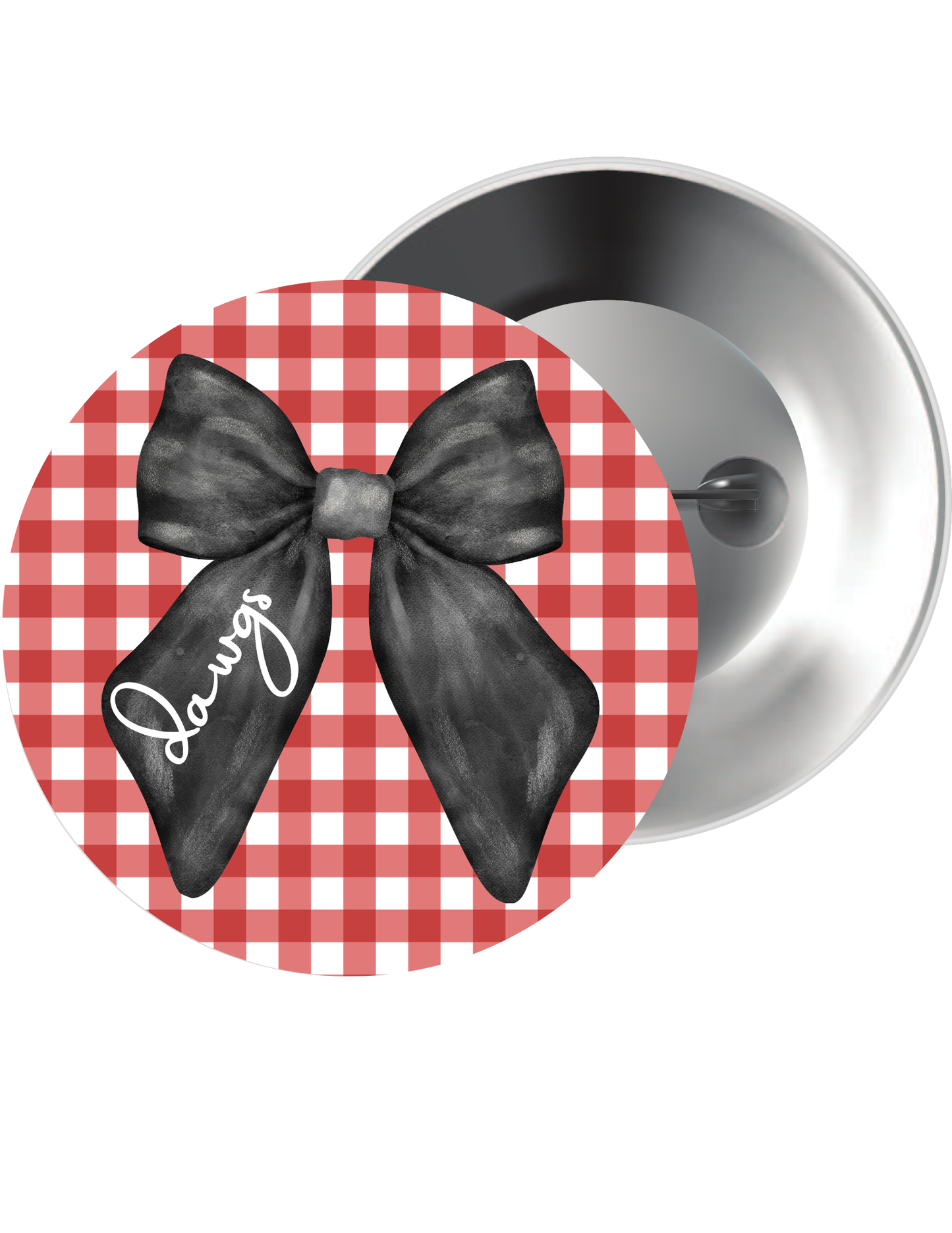 Georgia | Dawgs Bow Button Pin