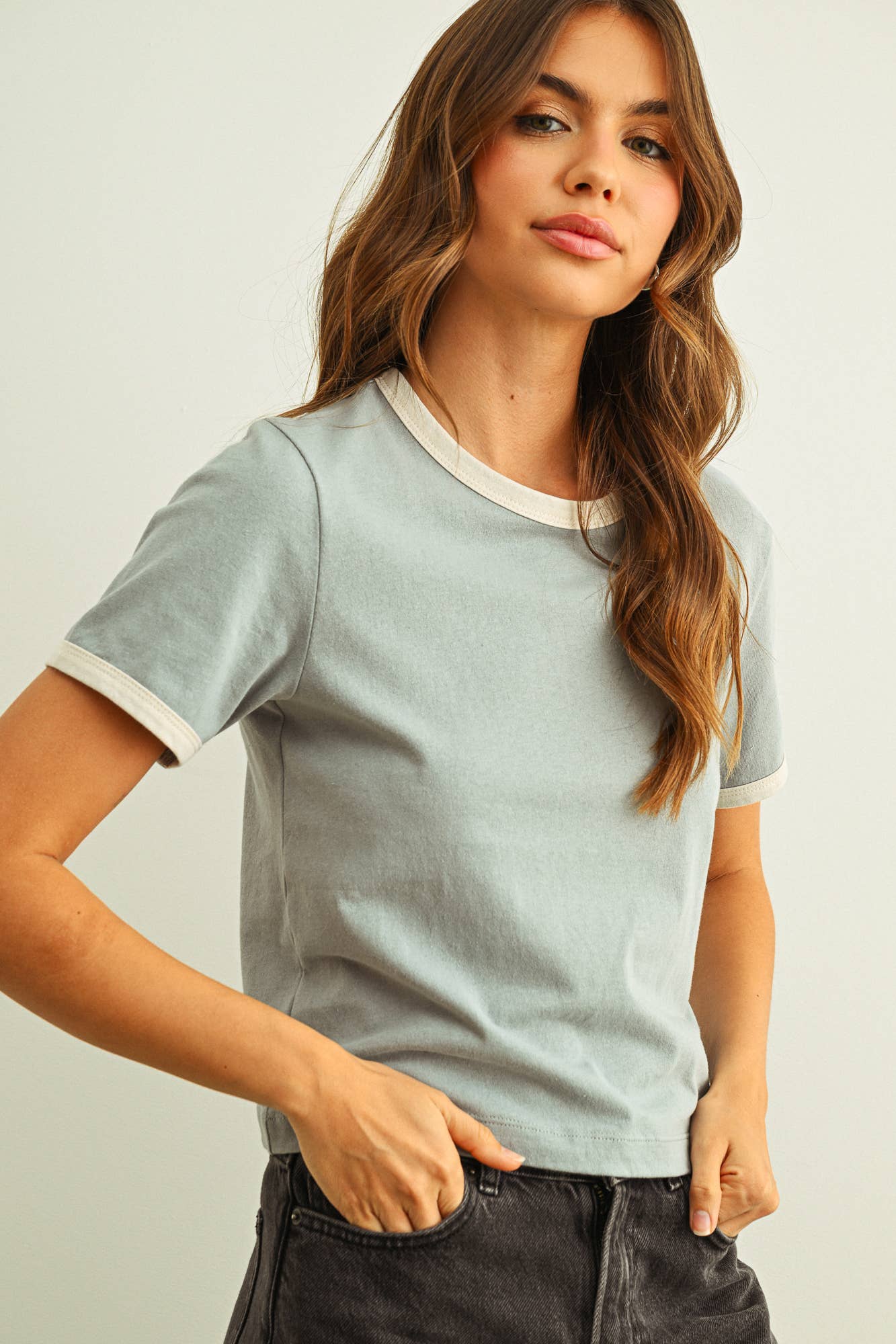 Short Sleeve Ringer Top