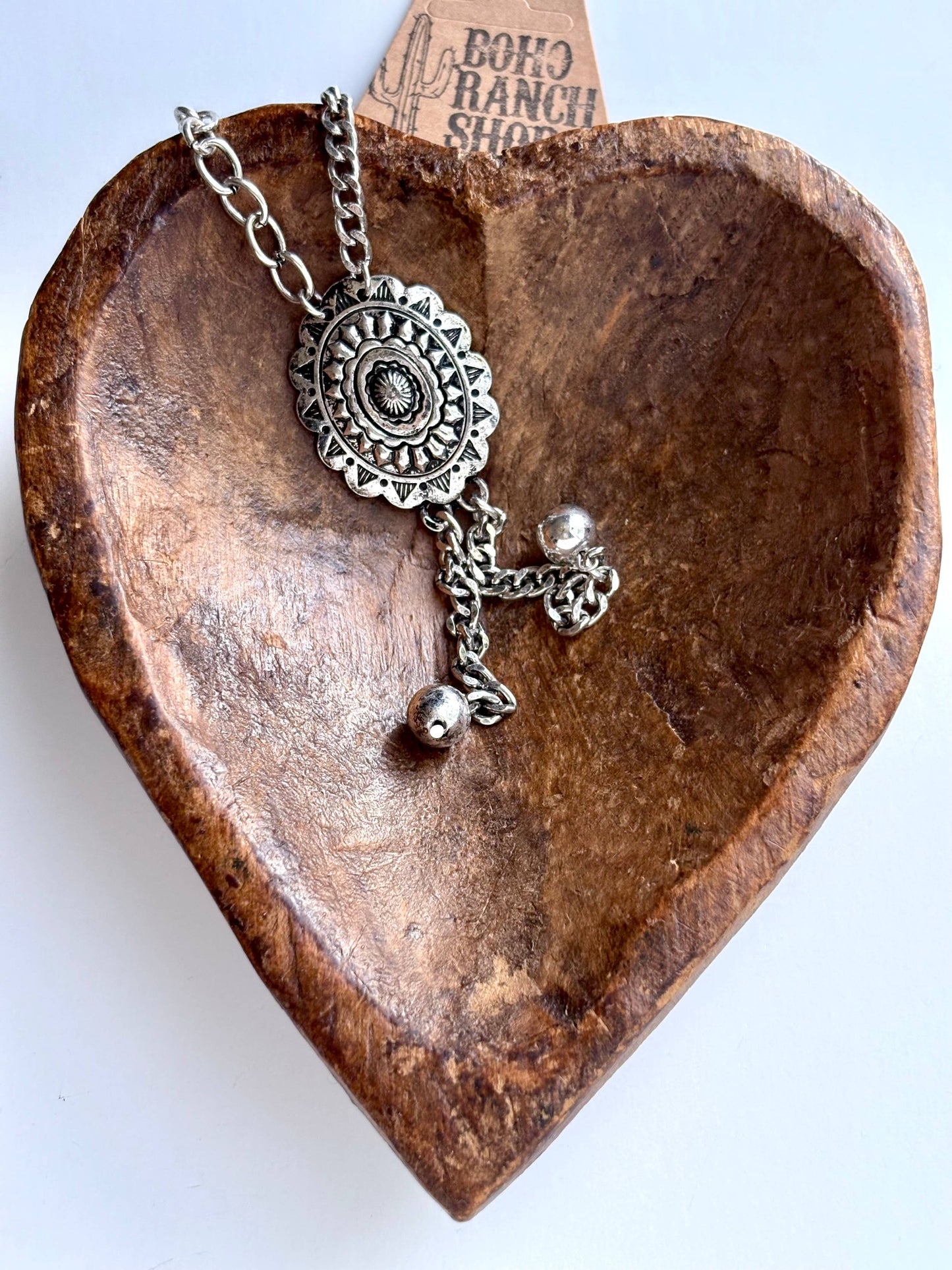 Western concho necklace