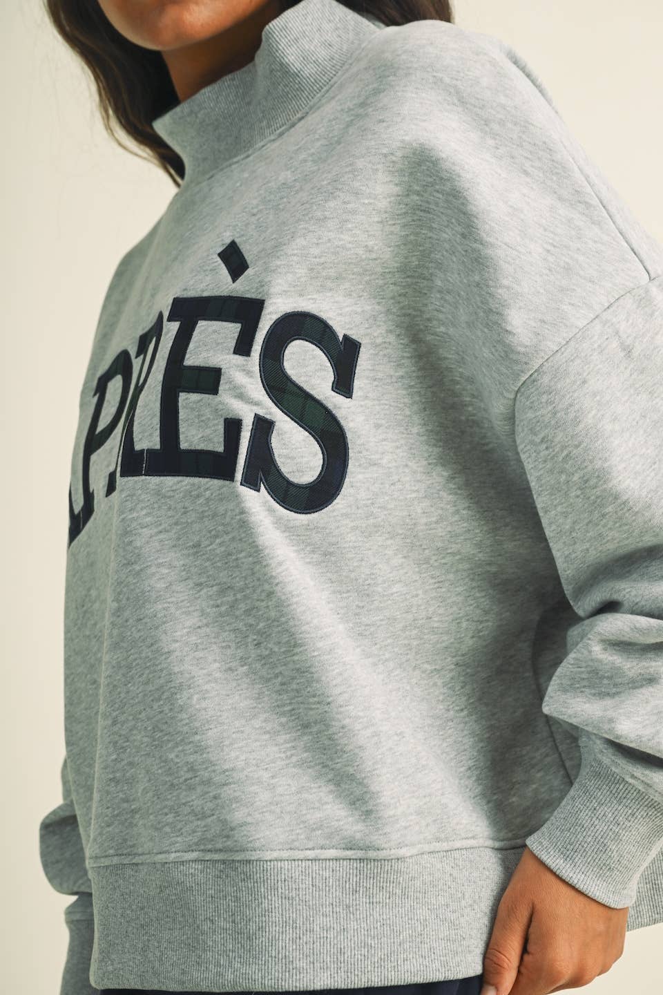 Après Oversized Mock Neck Sweatshirt