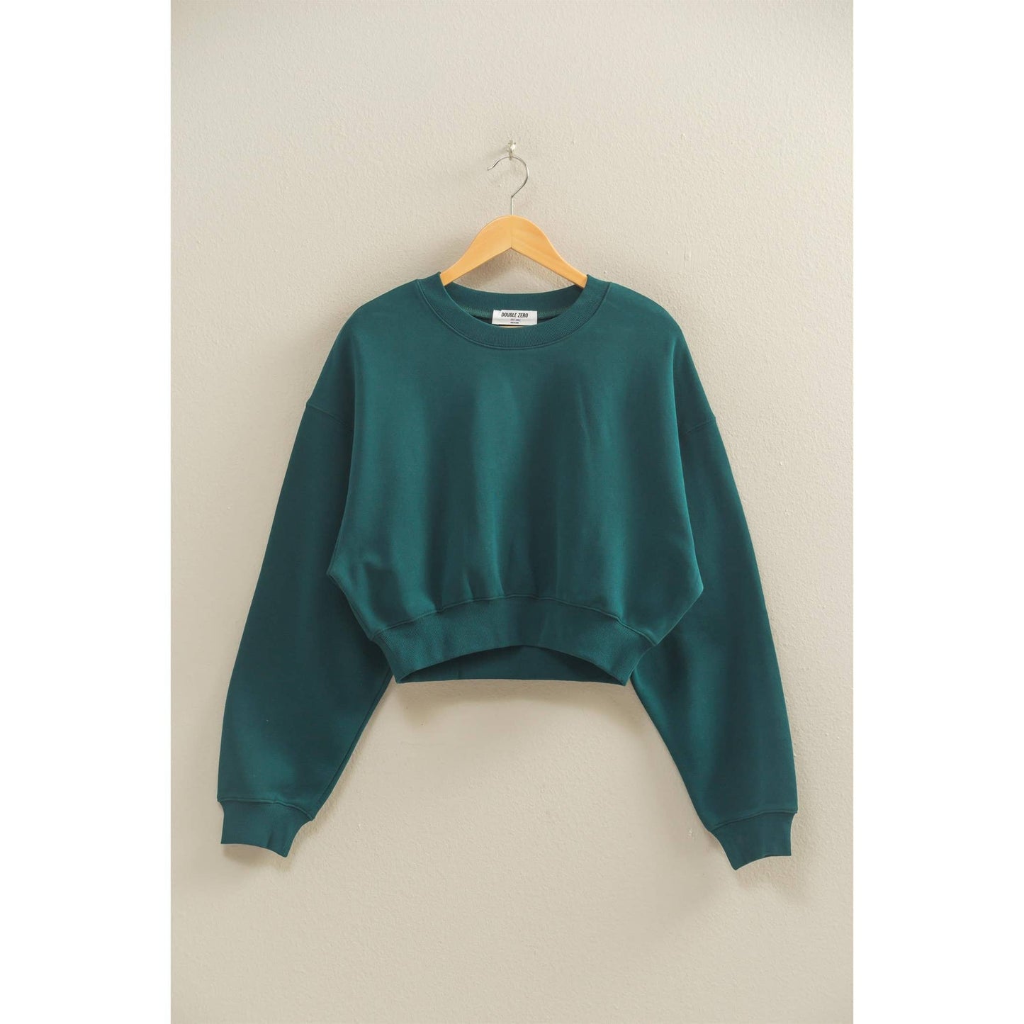 every day long sleeve cropped sweatshirt
